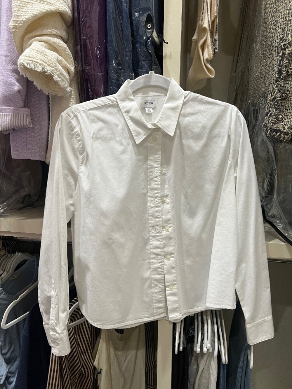 J. Crew crisp white button-down- the ultimate closet staple!